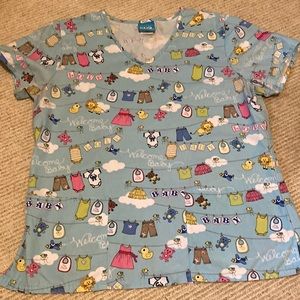 Scrub Top for LDR, Mother Baby or Nursery!